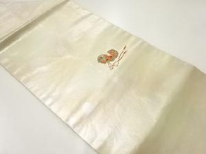 鳥兜模様刺繍名古屋帯